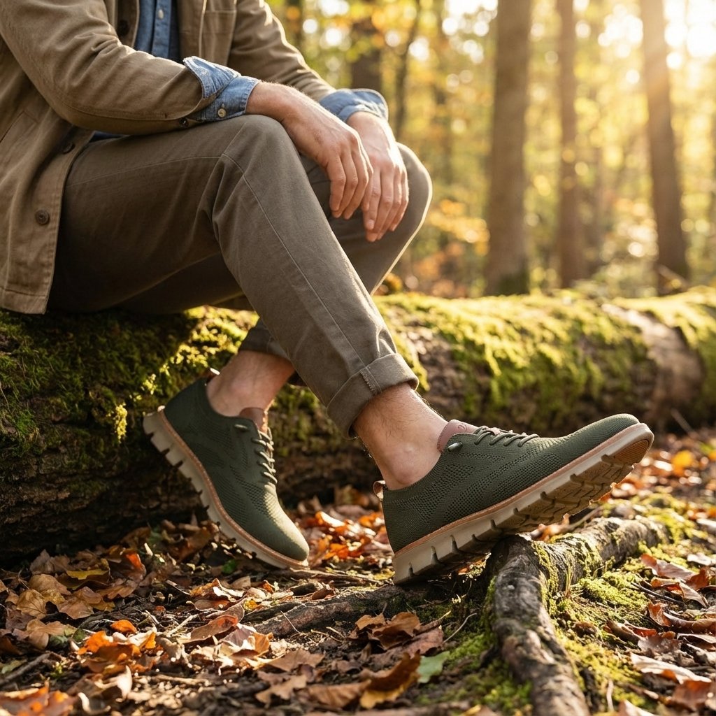 Herren Mesh Schnür-Sneaker Atmungsaktiv Gepolstert