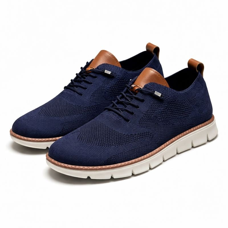 Herren Mesh Schnür-Sneaker Atmungsaktiv Gepolstert - Azul marino