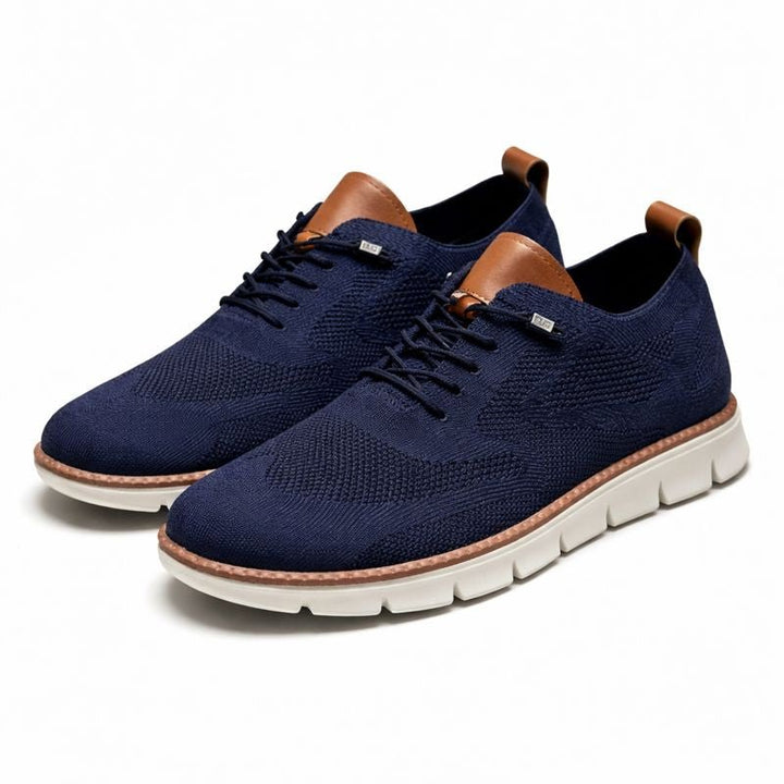 Herren Mesh Schnür-Sneaker Atmungsaktiv Gepolstert - Azul marino