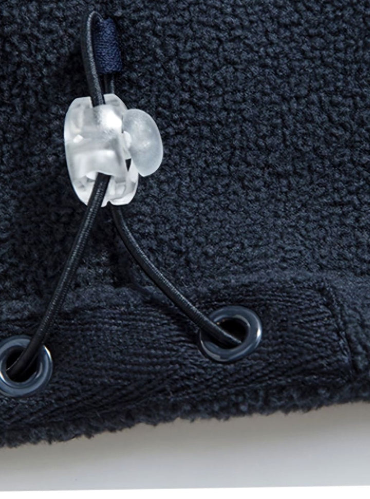 Herren Outdoor Fleece-Jacke mit Reißverschluss Stehkragen Wärmend