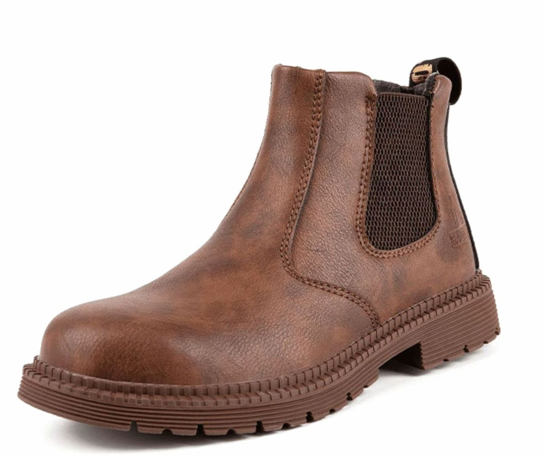 Herren Slip-On Chelsea-Boots zum Hineinschlüpfen mit elastischen Seitenteilen