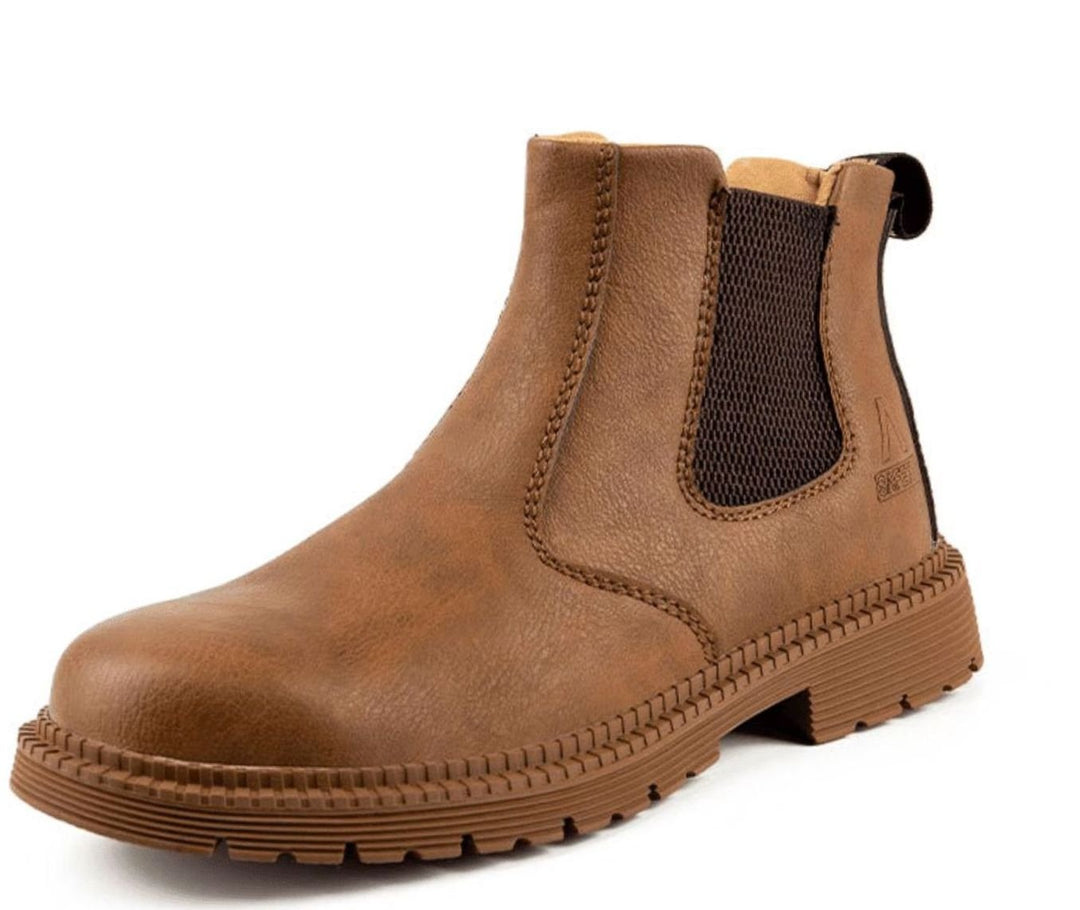 Herren Slip-On Chelsea-Boots zum Hineinschlüpfen mit elastischen Seitenteilen