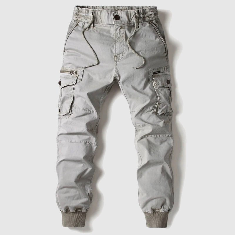 Herren Taktische Cargo-Jogger mit Kordelzug - Grey
