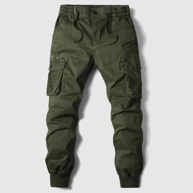 Herren Taktische Cargo-Jogger mit Kordelzug - Green