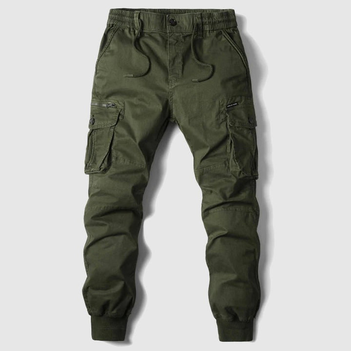 Herren Taktische Cargo-Jogger mit Kordelzug - Green