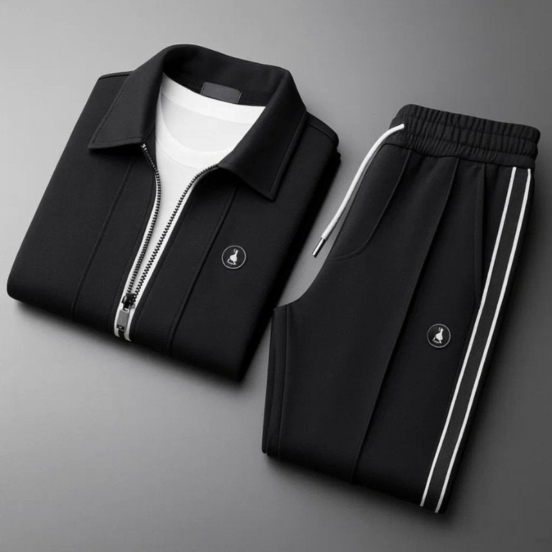 Herren Trainingsanzug Set Lycra Atmungsaktiv Sport