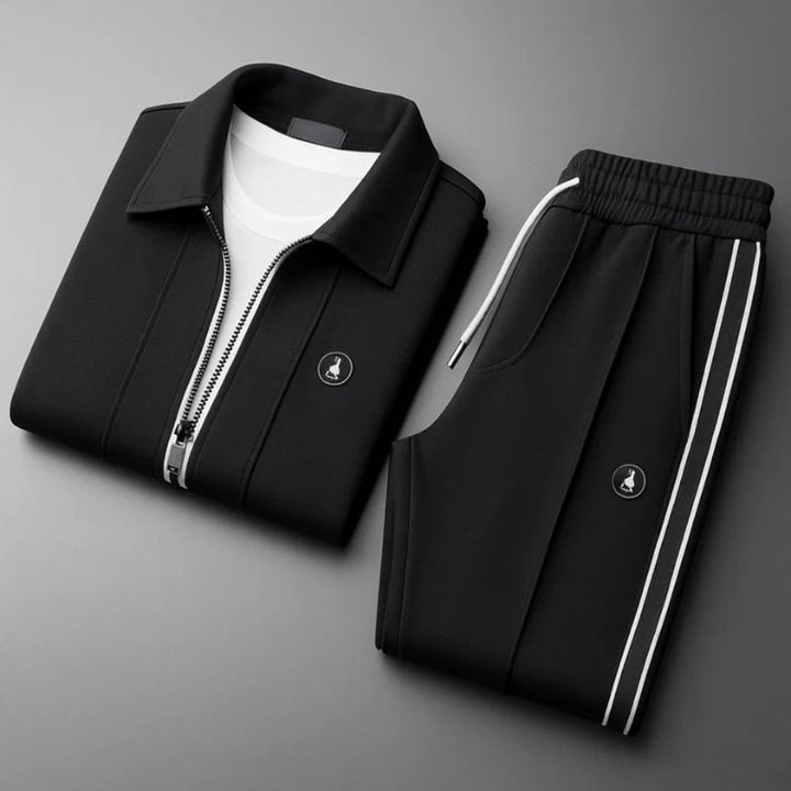 Herren Trainingsanzug Set Lycra Atmungsaktiv Sport