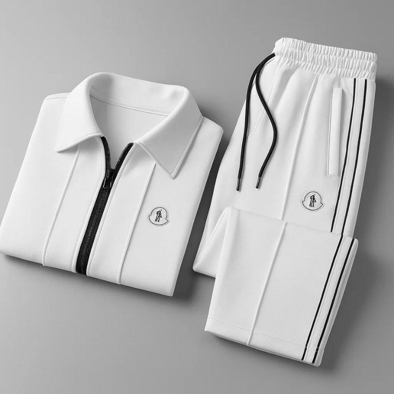 Herren Trainingsanzug Set Lycra Atmungsaktiv Sport