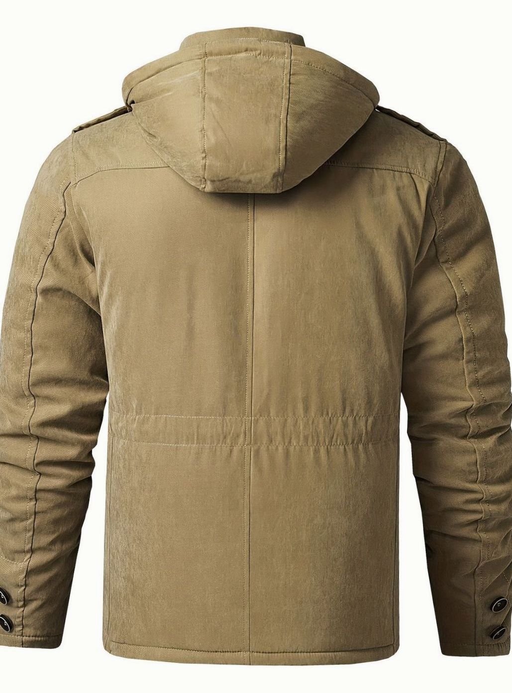 Herren Wattierte Kapuzenjacke mit Mehreren Taschen für den Winter