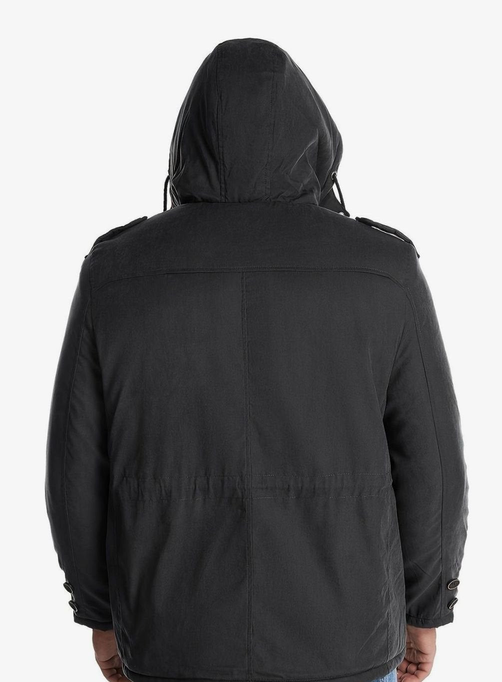 Herren Wattierte Kapuzenjacke mit Mehreren Taschen für den Winter
