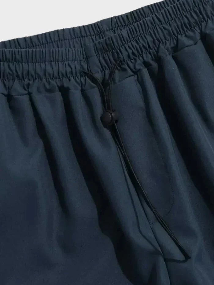 Herren Weit Geschnittene Cargo Hose mit Verstellbaren Bündchen