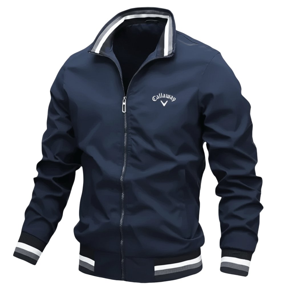 Herren Windbreaker Jacke Wasserfest Leicht Reissverschluss - Blue