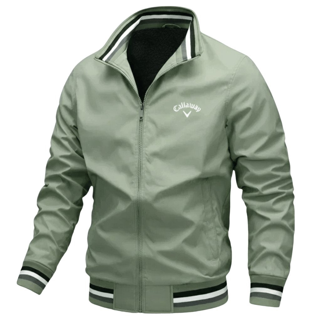 Herren Windbreaker Jacke Wasserfest Leicht Reissverschluss - Green