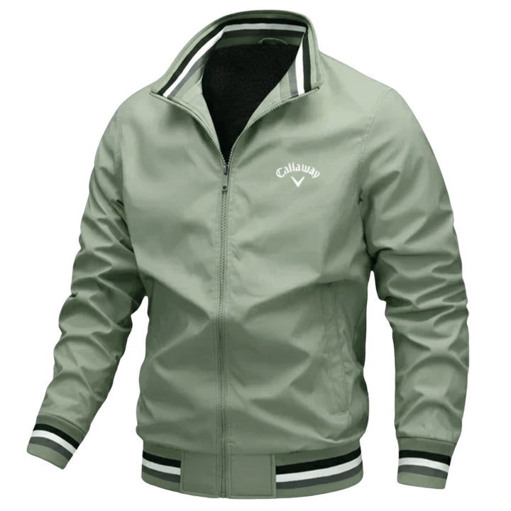 Herren Windbreaker Jacke Wasserfest Leicht Reissverschluss - Green