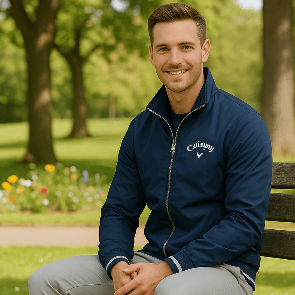 Herren Windbreaker Jacke Wasserfest Leicht Reissverschluss