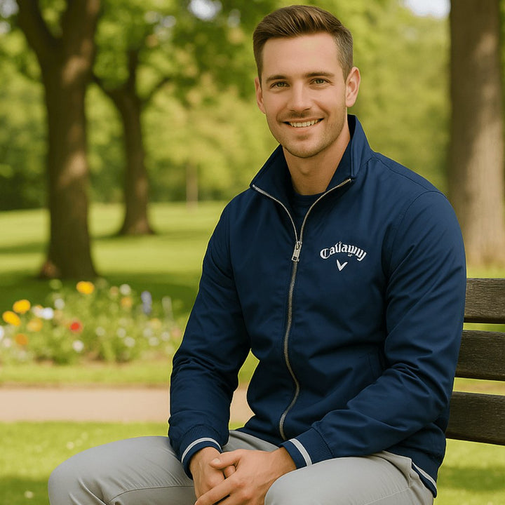 Herren Windbreaker Jacke Wasserfest Leicht Reissverschluss