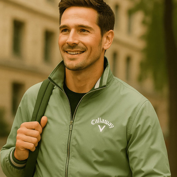 Herren Windbreaker Jacke Wasserfest Leicht Reissverschluss