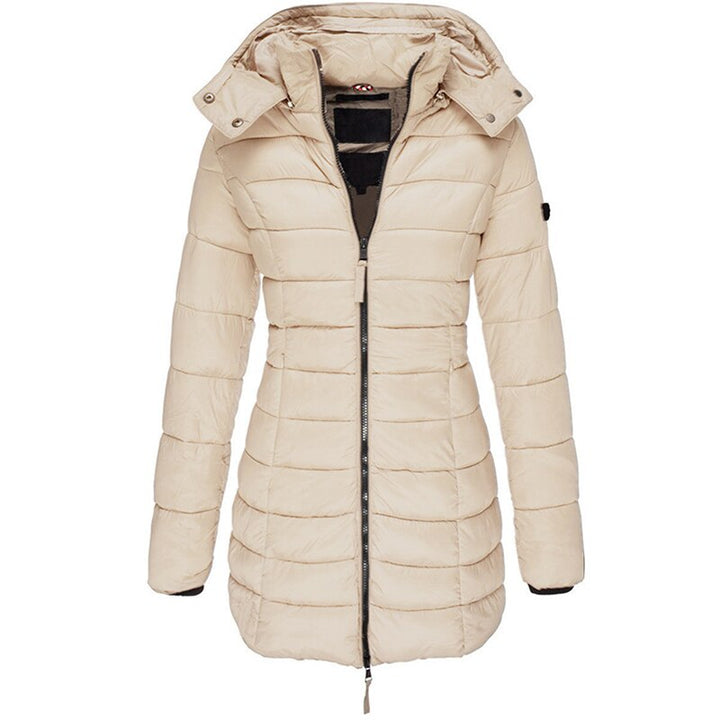 Kamilla | Damen Winter Lange Pufferjacke mit Kapuze