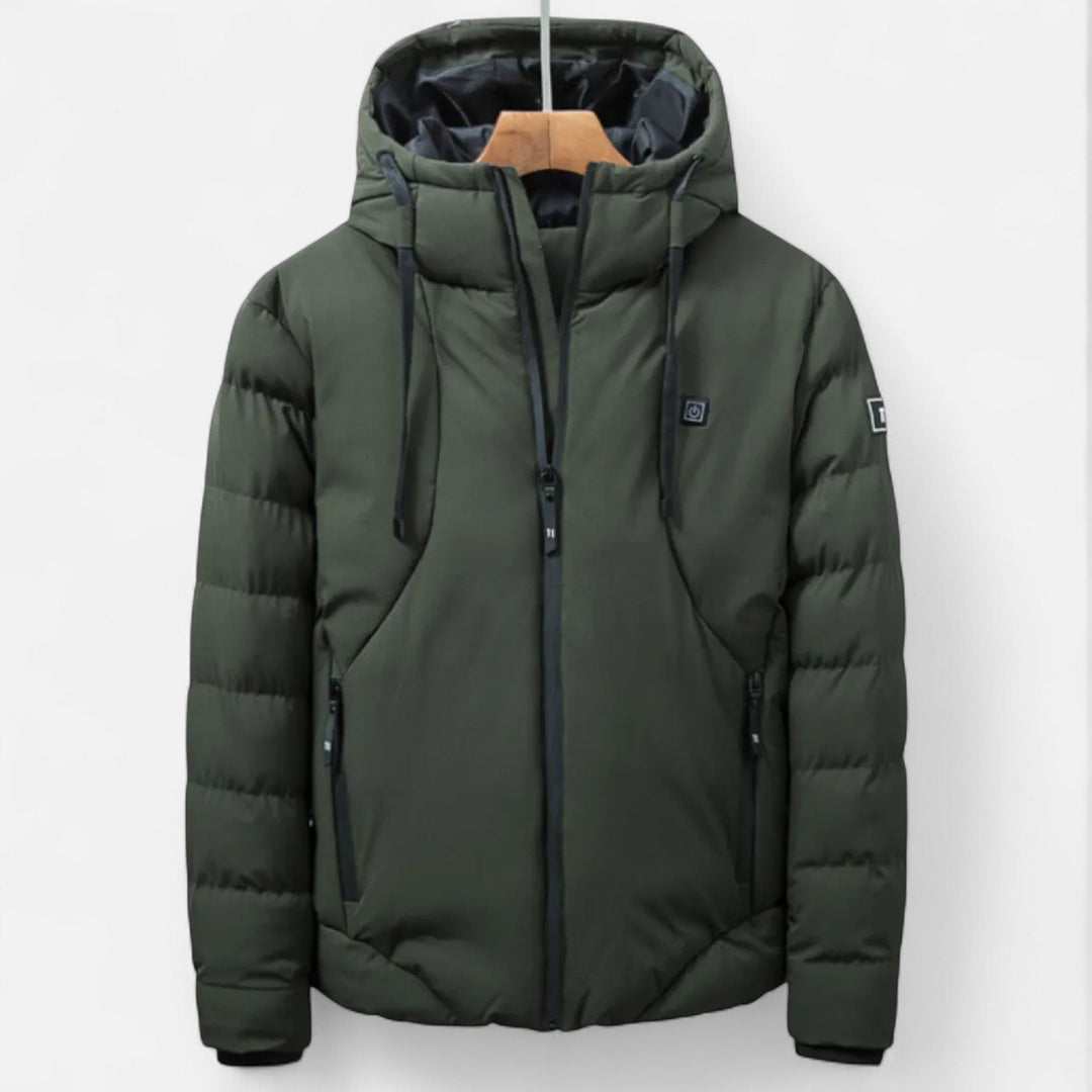 Jan | Herren Robuste Stepp-Winterjacke mit Kapuze