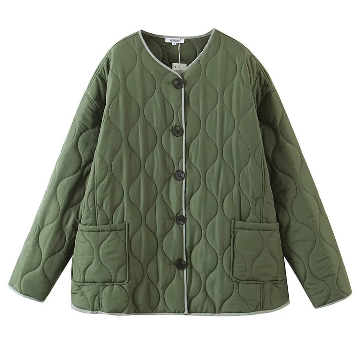 Daniela | Damen Freizeit-Steppjacke mit Knopfleiste