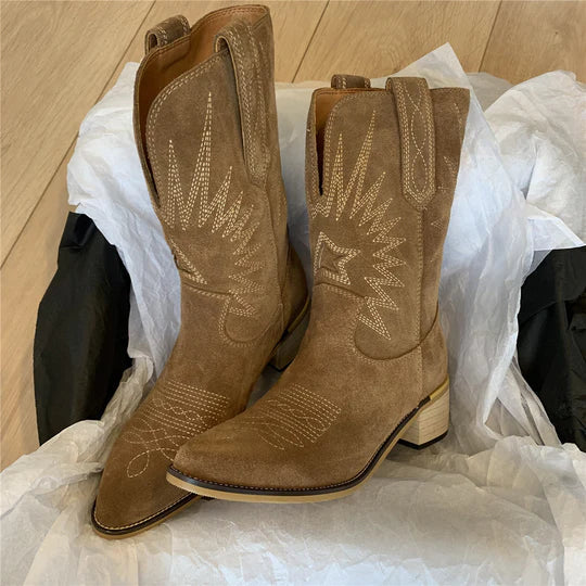 Karin  | Klassische Lederstiefel für Damen