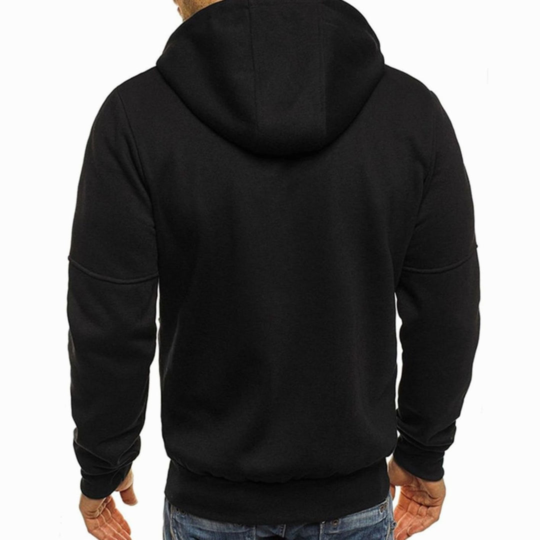 Lässiger Herren-Hoodie mit Reißverschluss und Kapuze