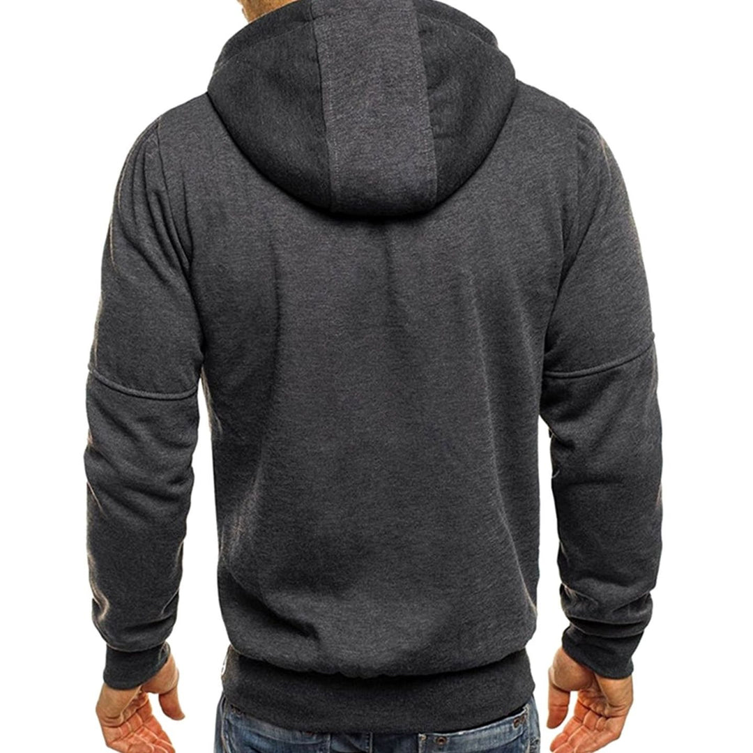 Lässiger Herren-Hoodie mit Reißverschluss und Kapuze