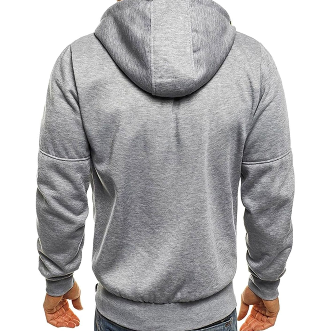 Lässiger Herren-Hoodie mit Reißverschluss und Kapuze