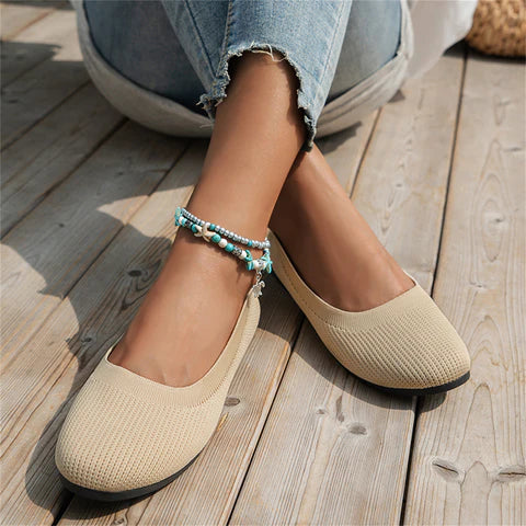 Carmen | Damen Frühlings Bequeme Ballerinas