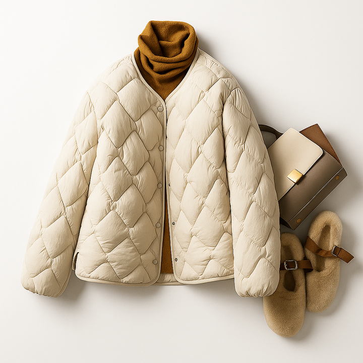 Katharina | Damen Warme Gesteppt Leichte Pufferjacke