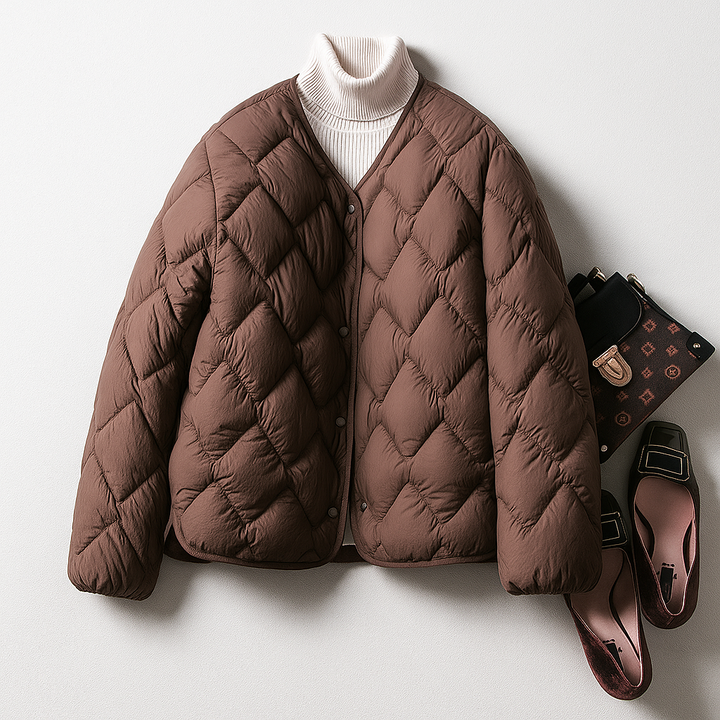 Katharina | Damen Warme Gesteppt Leichte Pufferjacke