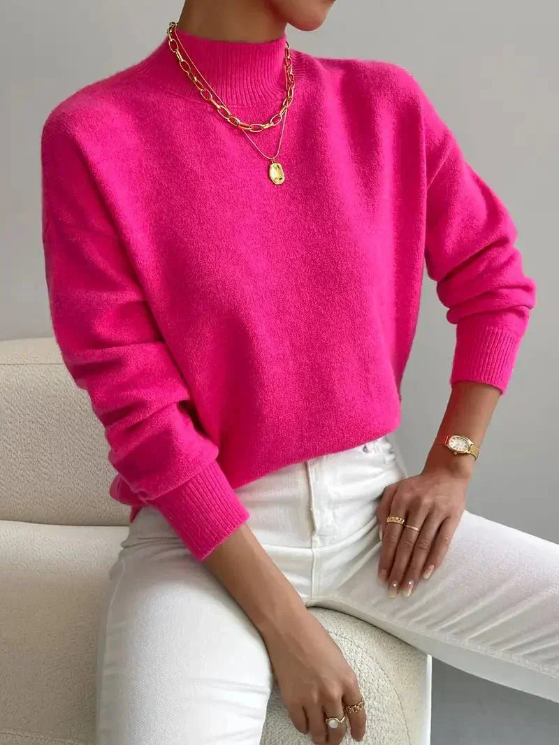 Elke | Damen Eleganter Rollkragenpullover