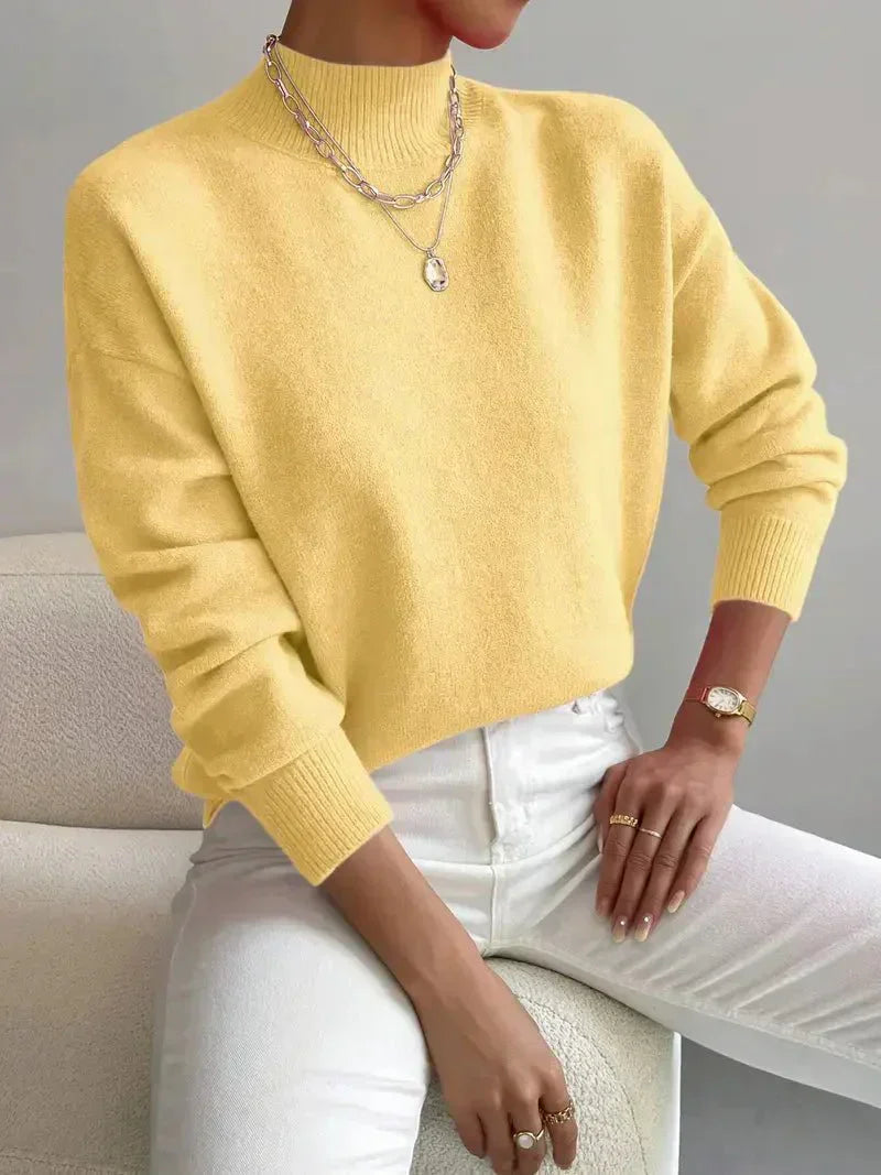 Elke | Damen Eleganter Rollkragenpullover