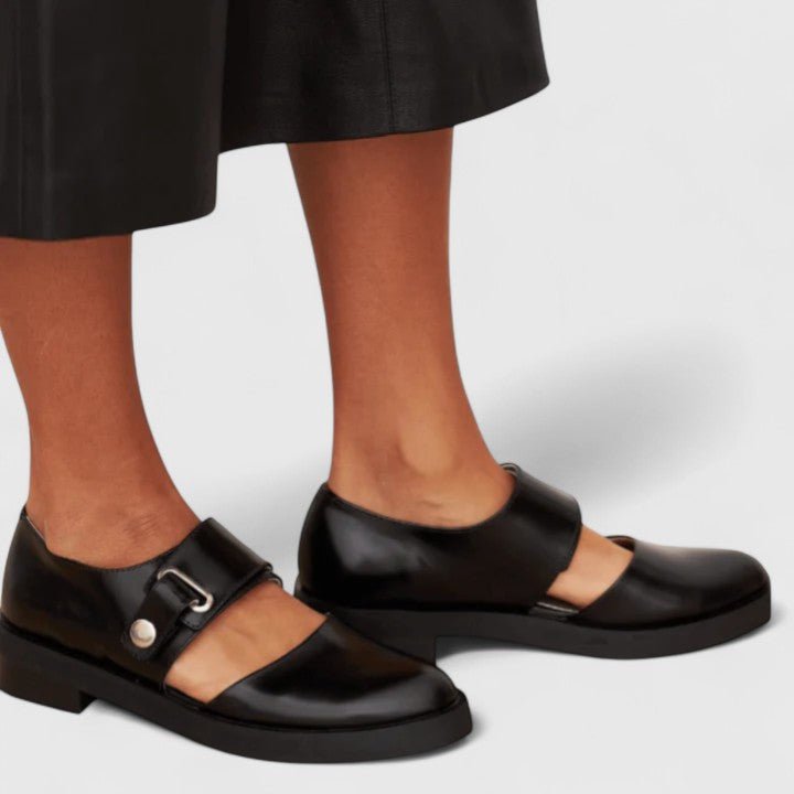 Mary Jane Schuhe Damen Breiter Riemen Chunky Sohle