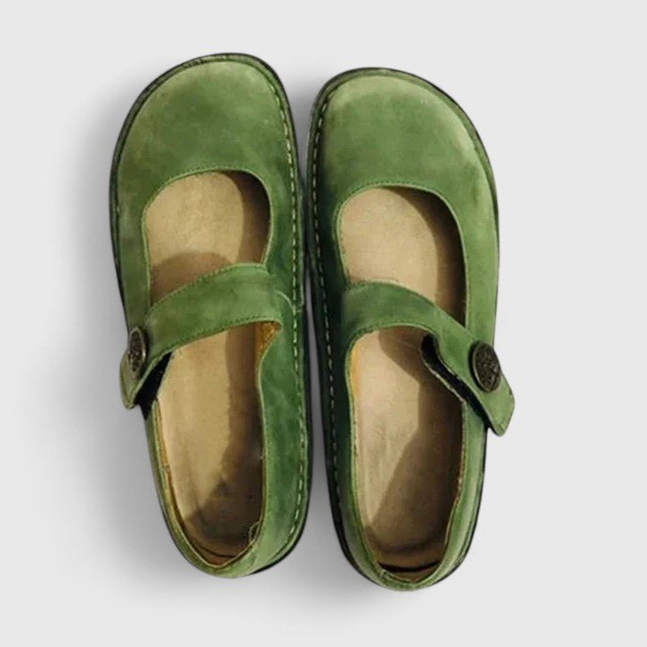 Mary Jane Schuhe Damen Flach Runder Zehenbereich Riemchen