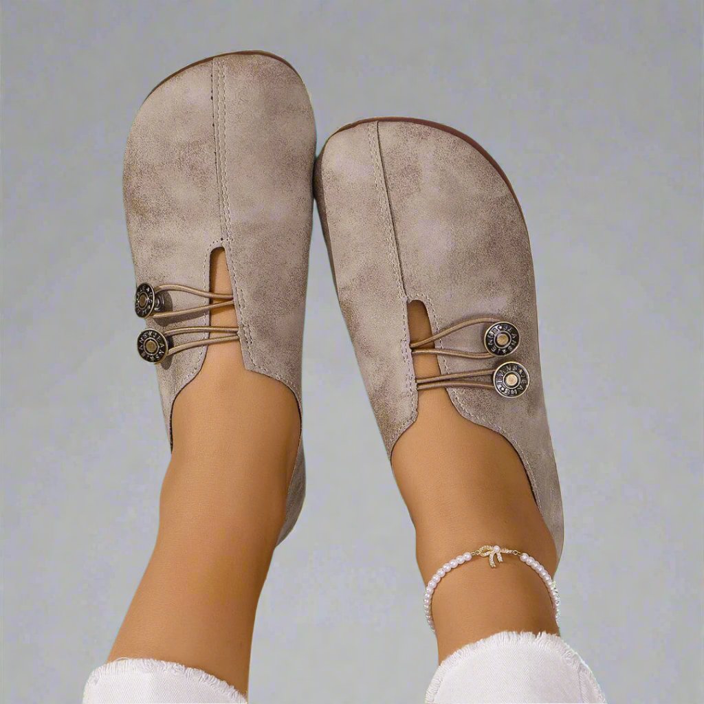 Mokassins Damen Ziegenleder Premium Komfort Slip-On