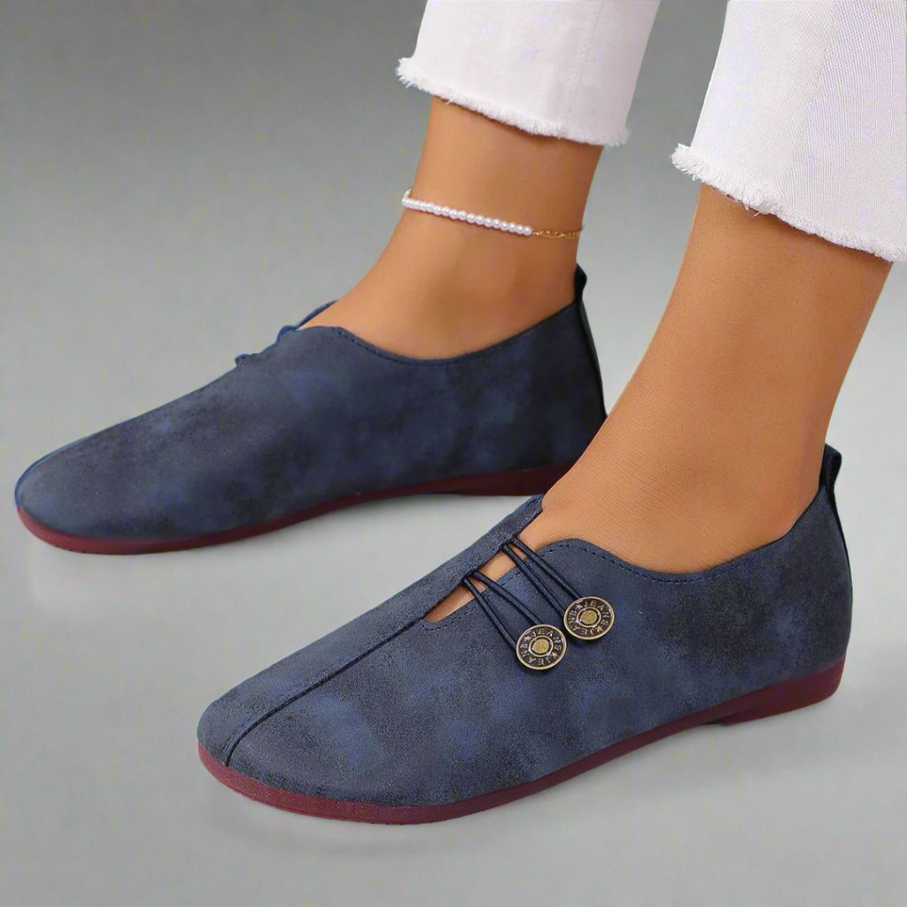 Mokassins Damen Ziegenleder Premium Komfort Slip-On
