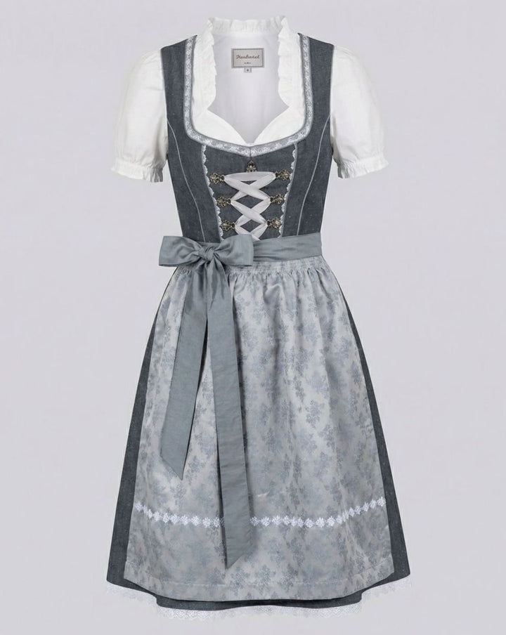 Oktoberfest Dirndl-Kleid Damen Traditionelles 3-teiliges Trachten-Set