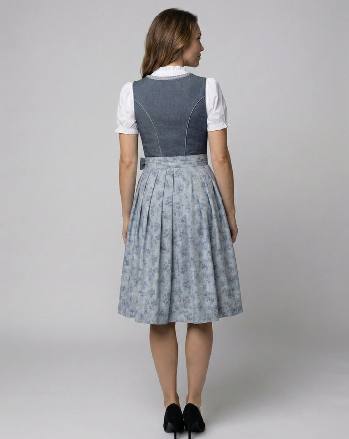 Oktoberfest Dirndl Kleid Tailliert Traditionell Festlich