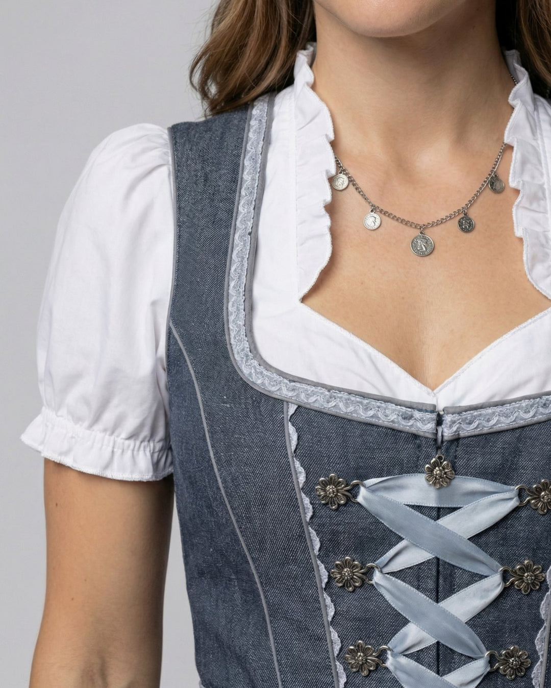 Oktoberfest Dirndl Kleid Tailliert Traditionell Festlich
