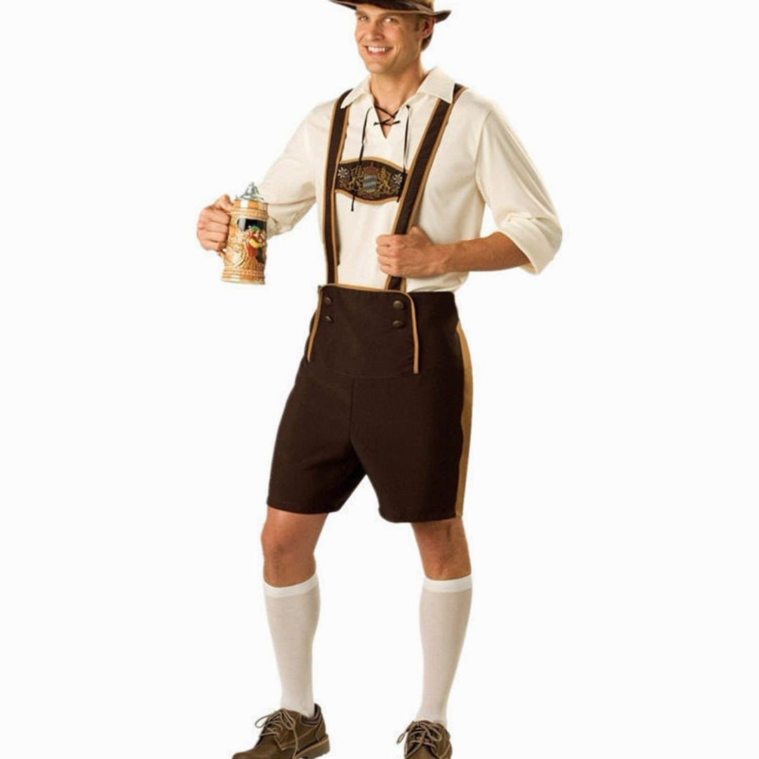 Oktoberfest Trachten-Kostüm Set Lederhose Herren Dirndl Damen