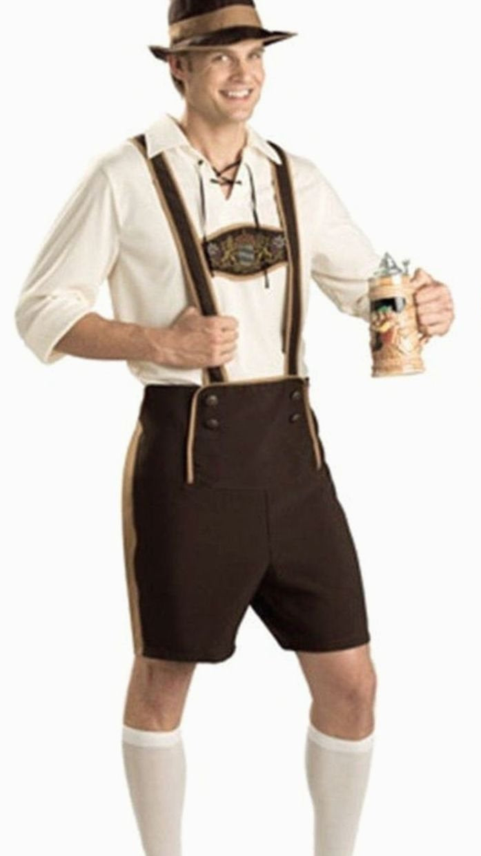 Oktoberfest Trachten-Kostüm Set Lederhose Herren Dirndl Damen