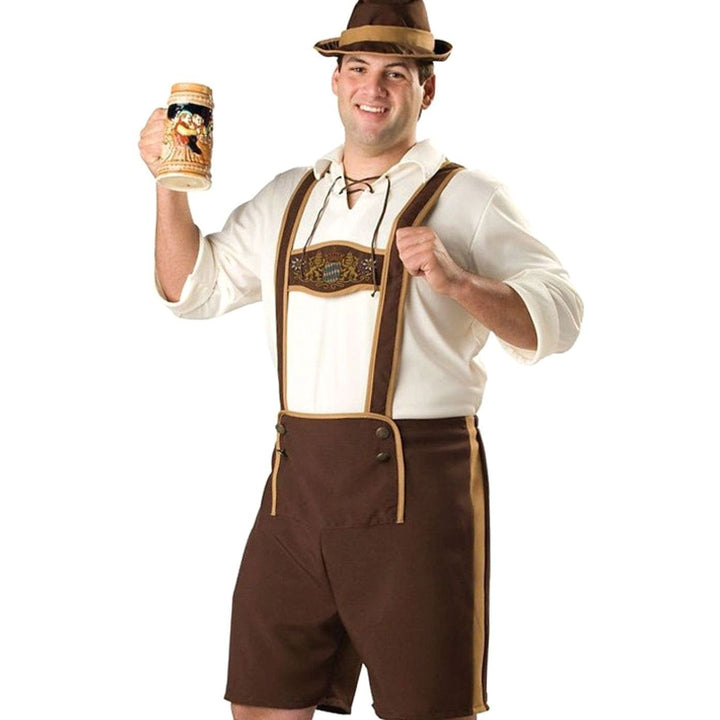 Oktoberfest Trachten-Kostüm Set Lederhose Herren Dirndl Damen