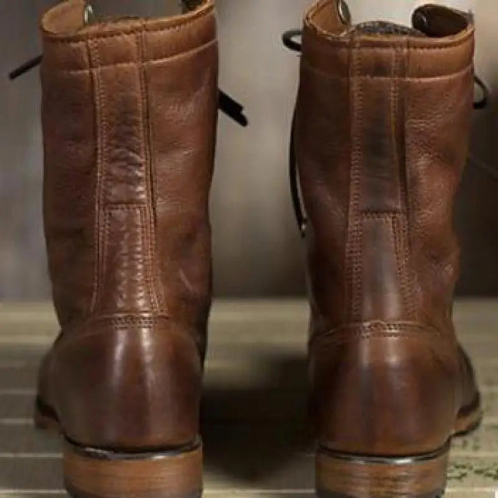 Helga | Stylische Hohe Braune Damenstiefel