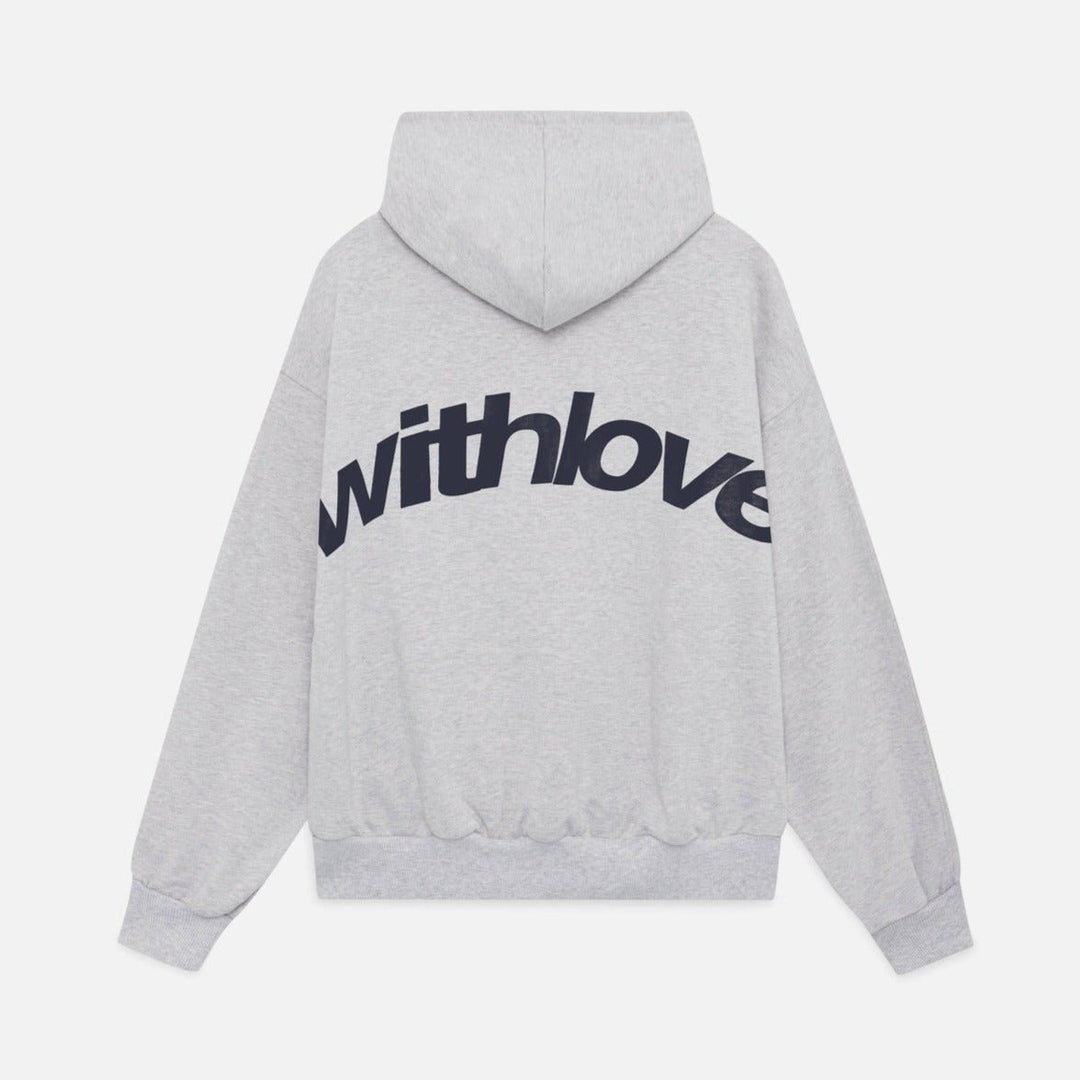 Oversized Hoodie With Love Unisex Kapuzenpullover - Grey