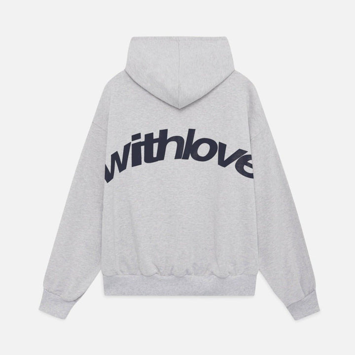 Oversized Hoodie With Love Unisex Kapuzenpullover - Grey