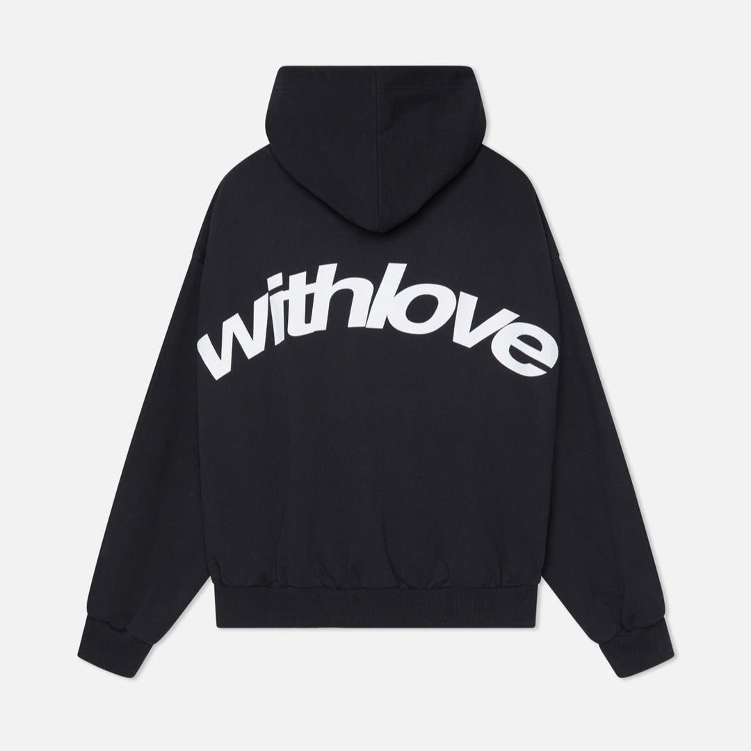 Oversized Hoodie With Love Unisex Kapuzenpullover - Black