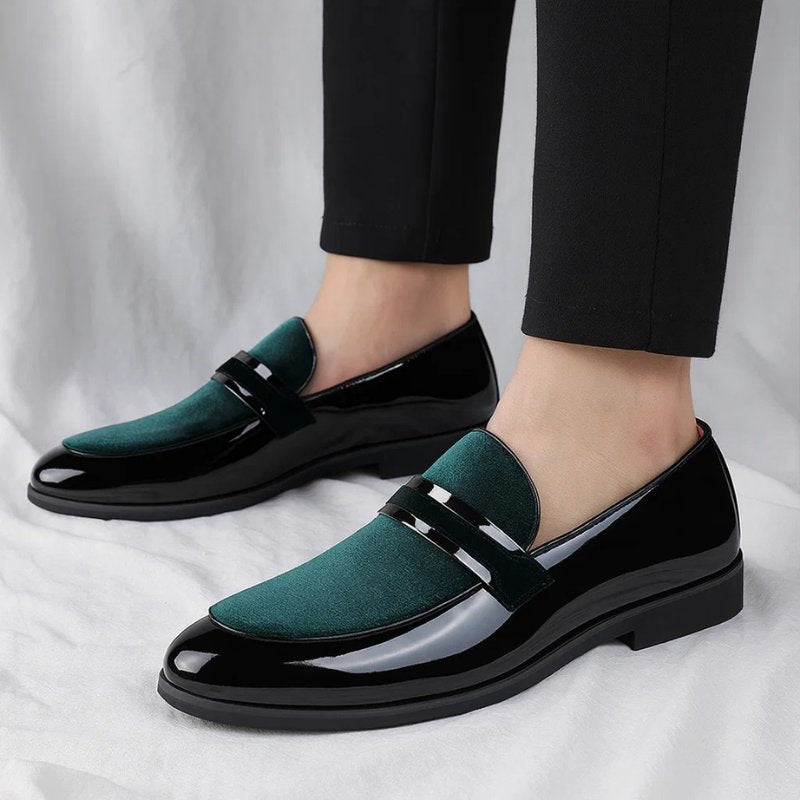 Penny Loafer Herren Leder Wildleder Business Slipper