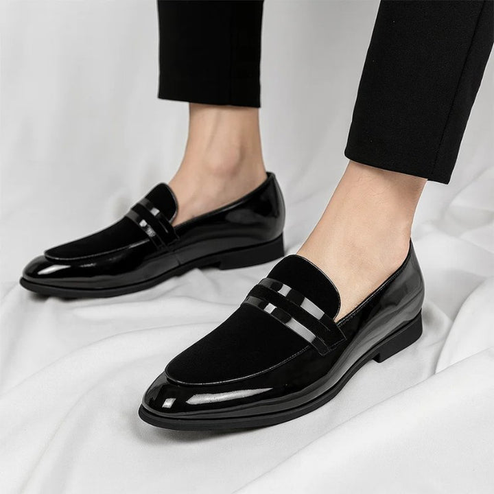 Penny Loafer Herren Leder Wildleder Business Slipper
