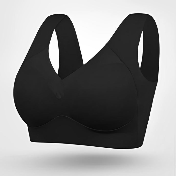 Plus Size BH V-Ausschnitt Geformt Ohne Bügel - Black
